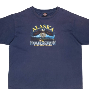 VINTAGE HARLEY DAVIDSON ALASKA EAGLE TEE SHIRT 2004 3XL MADE IN USA