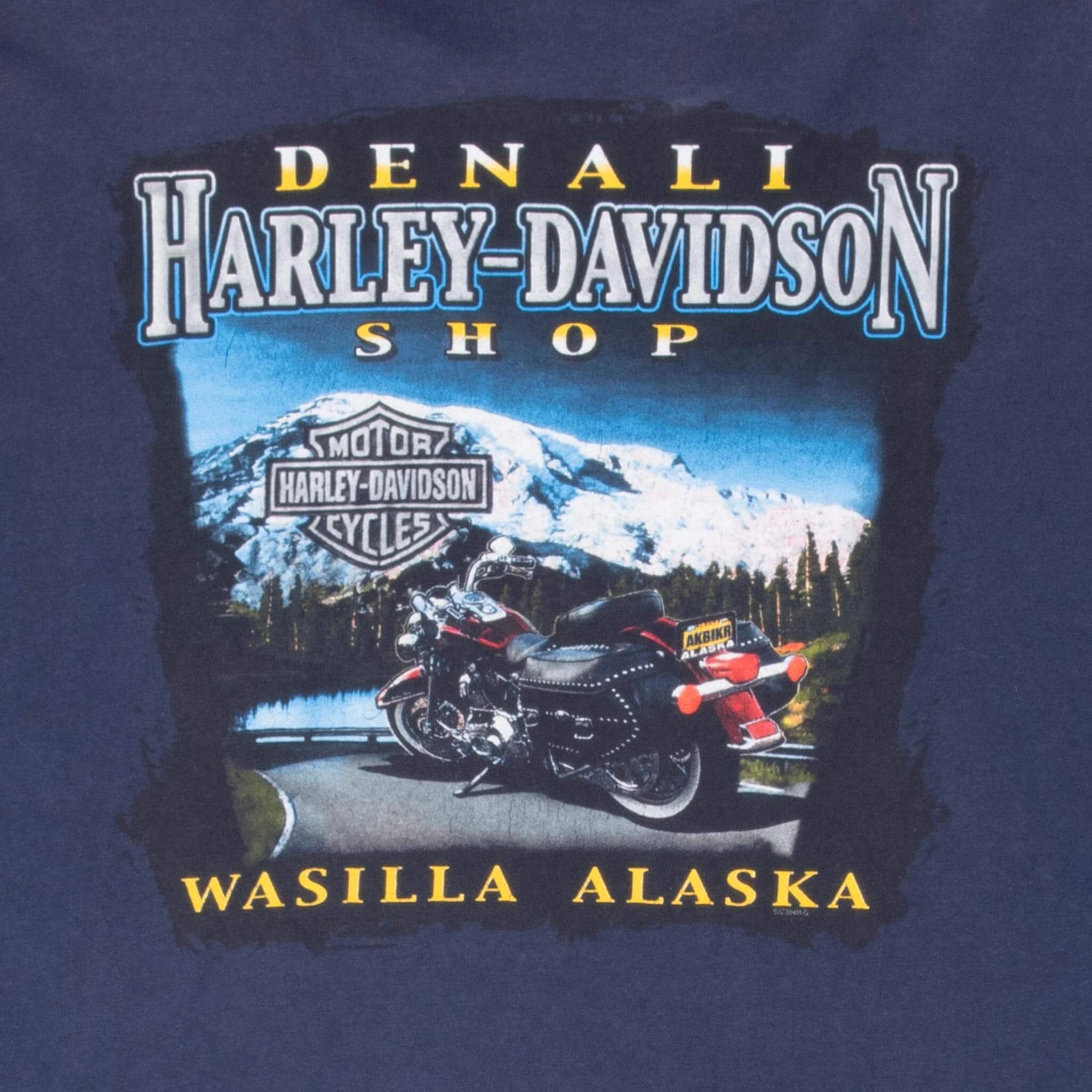 VINTAGE HARLEY DAVIDSON ALASKA EAGLE TEE SHIRT 2004 3XL MADE IN USA
