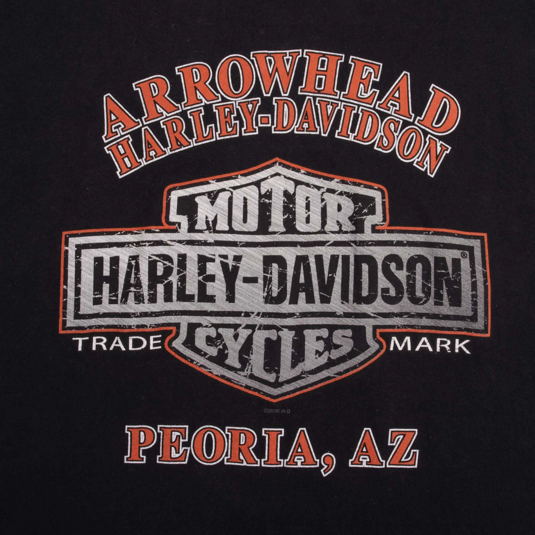VINTAGE HARLEY DAVIDSON ARROWHEAD TEE SHIRT 2006 SIZE 2XL MADE IN USA