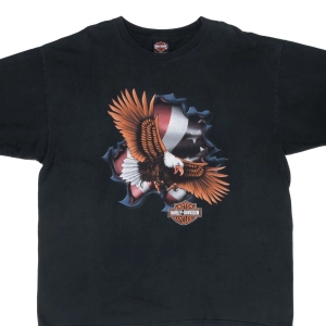 VINTAGE HARLEY DAVIDSON EAGLE VIRGINIA BEACH 2004 TEE SHIRT 2XL