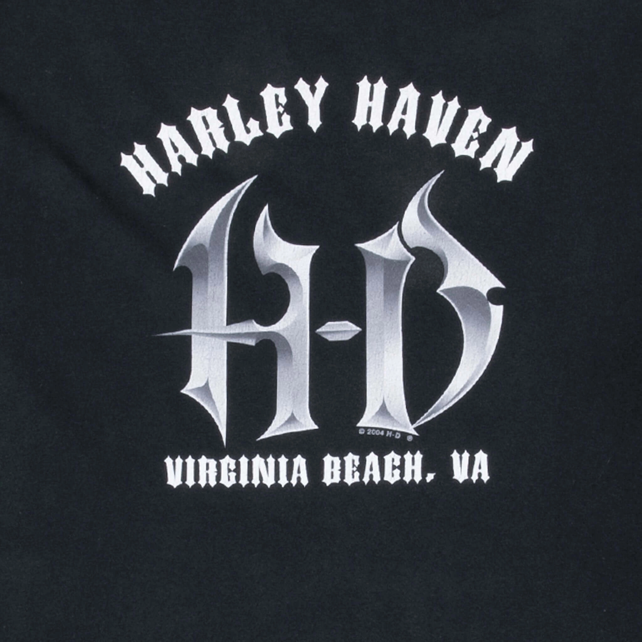 VINTAGE HARLEY DAVIDSON EAGLE VIRGINIA BEACH 2004 TEE SHIRT 2XL