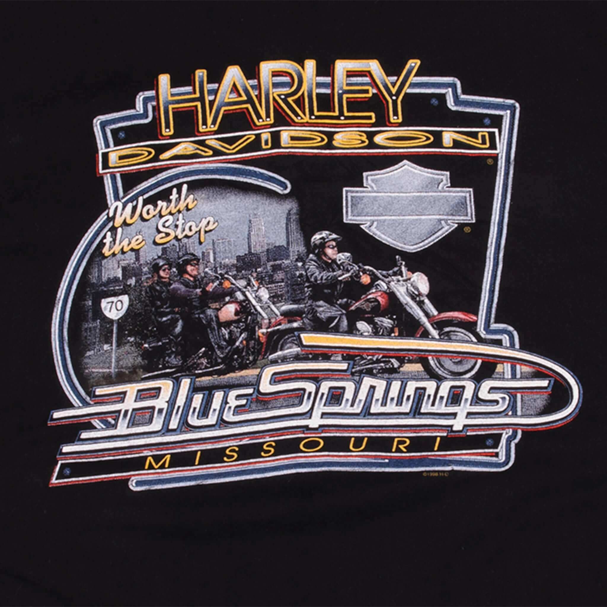 VINTAGE HARLEY DAVIDSON HELL ON WHEELS TEE SHIRT 2000 SIZE XL MADE IN USA