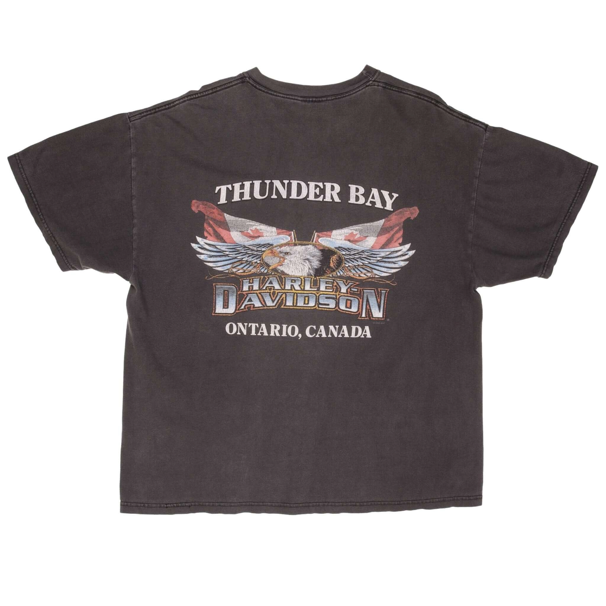 VINTAGE HARLEY DAVIDSON HI-WAY CAFE TEE SHIRT 2001 SIZE XL
