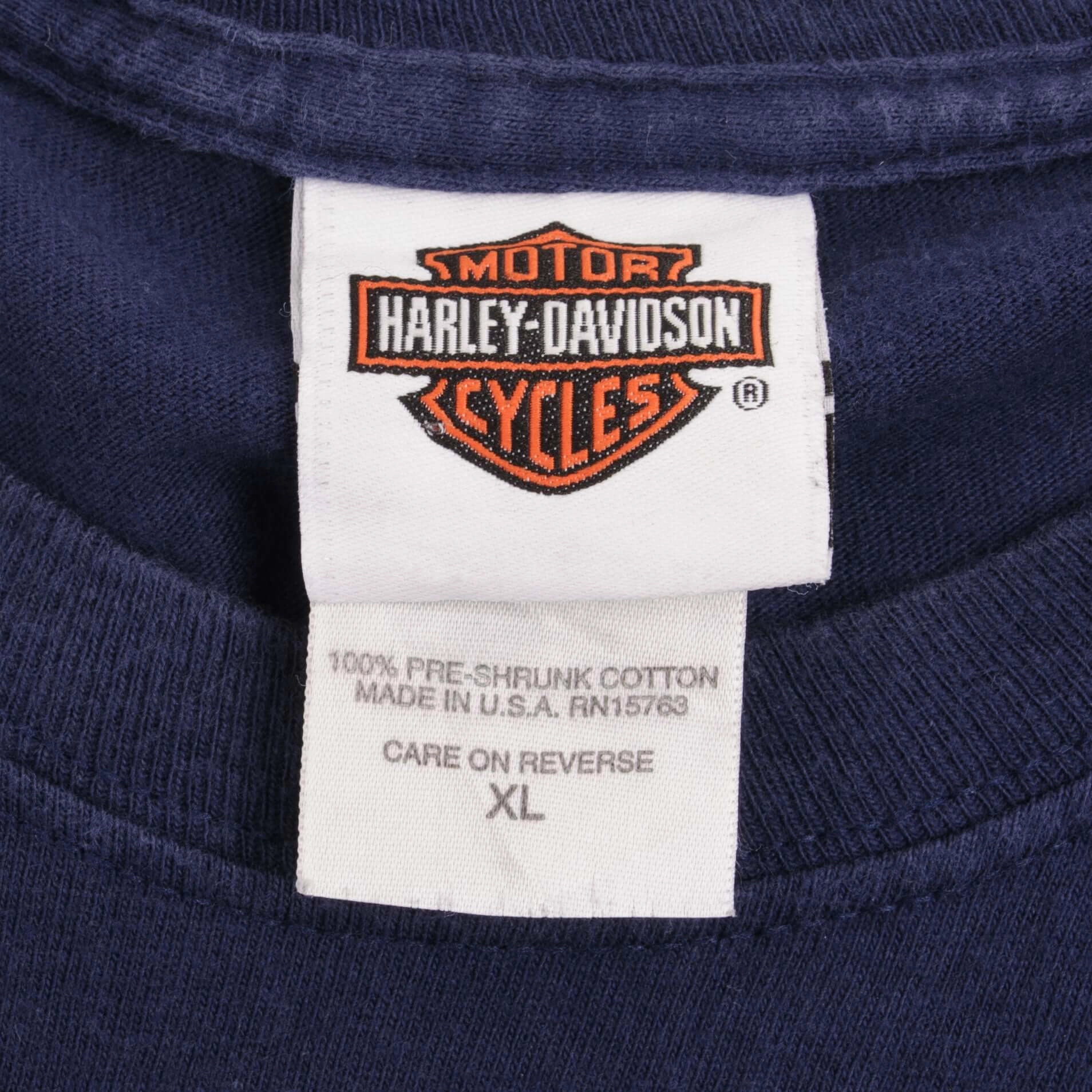 VINTAGE HARLEY DAVIDSON RICHMOND VA TEE SHIRT 2004 SIZE XL MADE IN USA