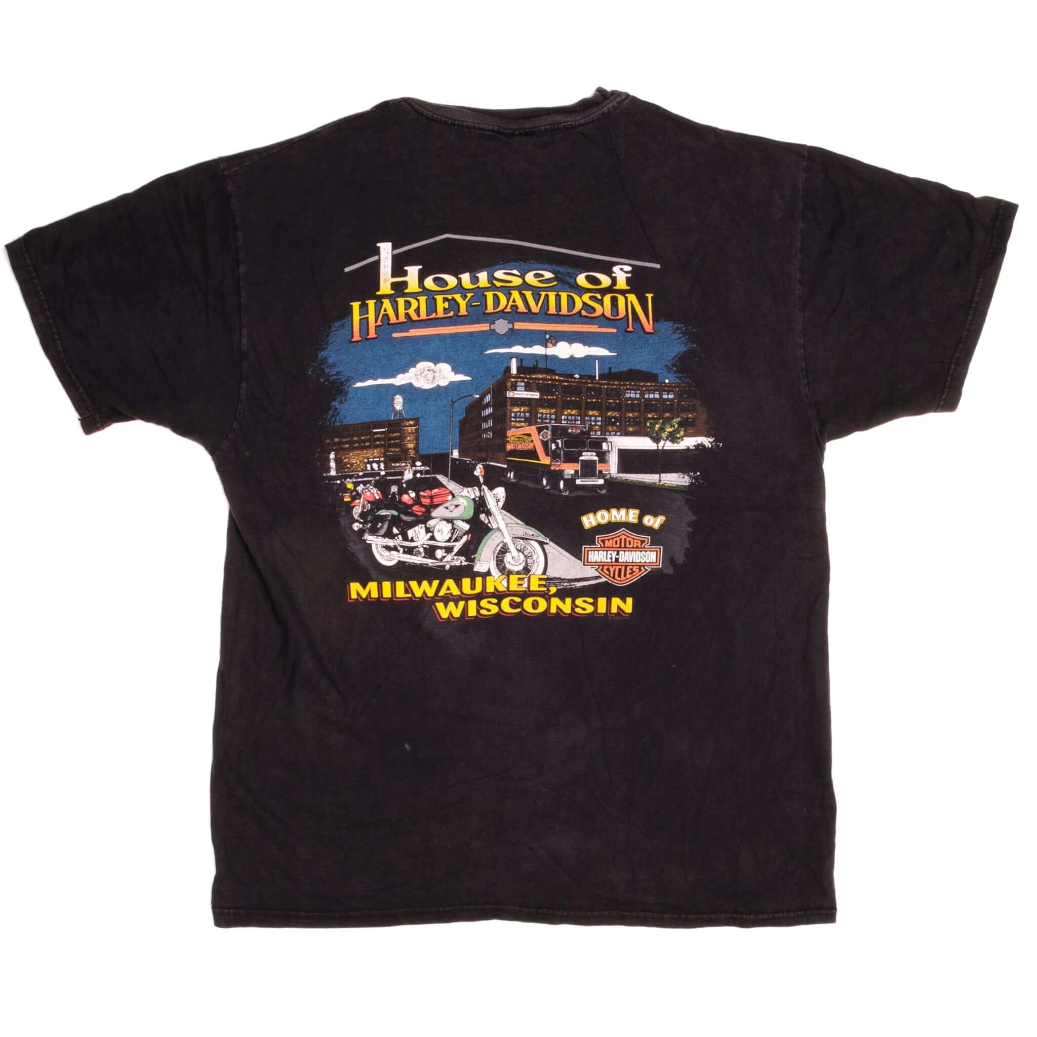 VINTAGE HARLEY DAVIDSON TEE SHIRT 1998 SIZE LARGE MADE IN USA
