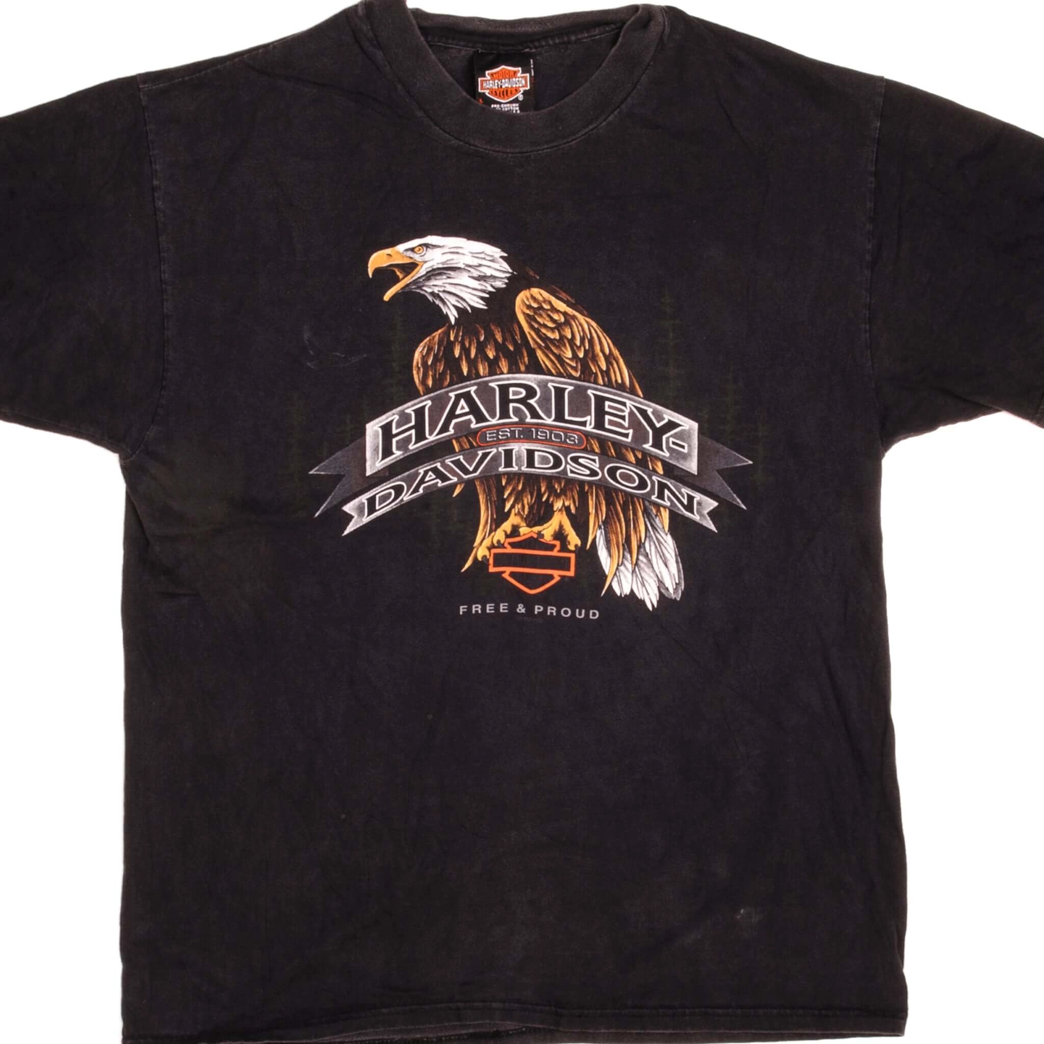 VINTAGE HARLEY DAVIDSON TEE SHIRT 1998 SIZE LARGE MADE IN USA
