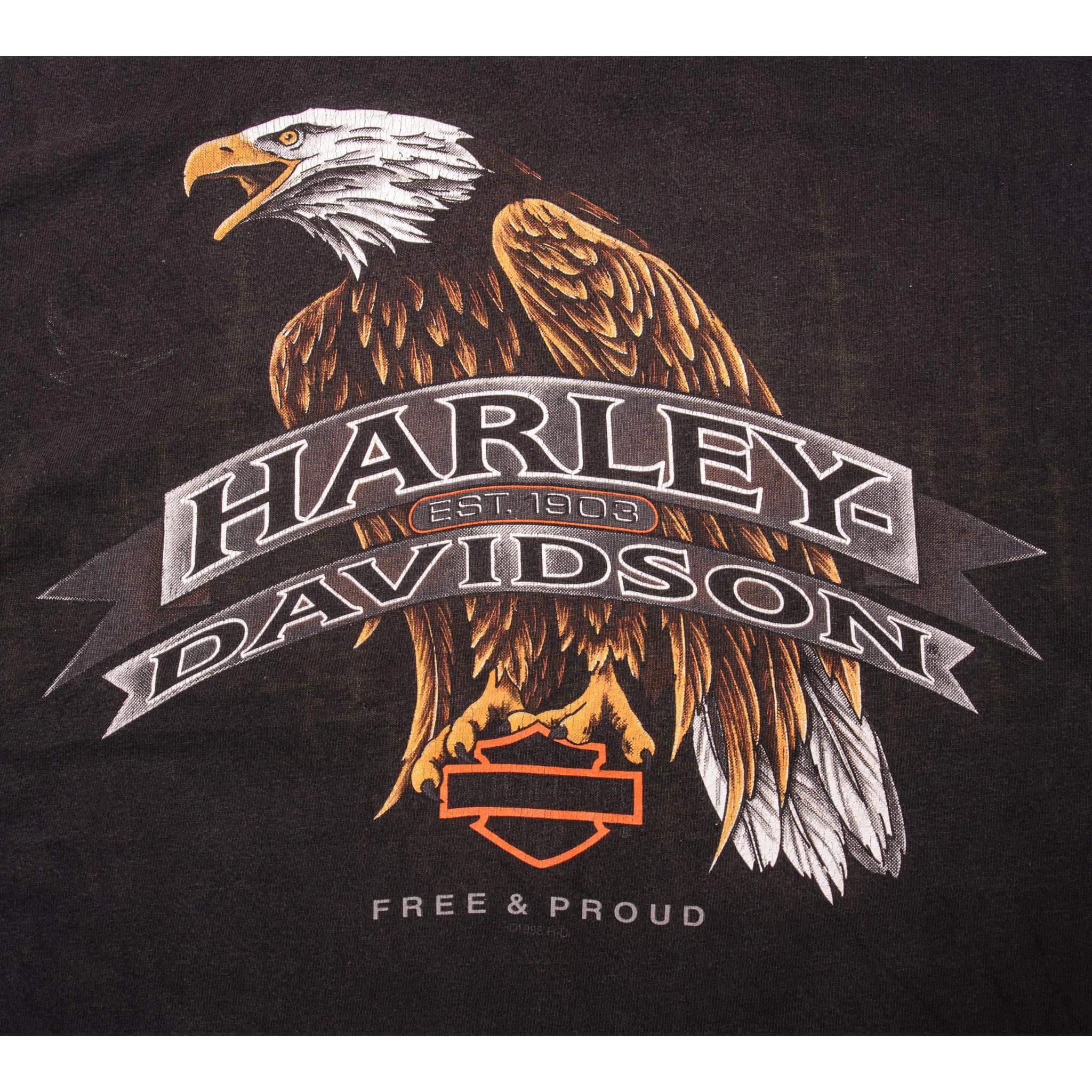 VINTAGE HARLEY DAVIDSON TEE SHIRT 1998 SIZE LARGE MADE IN USA