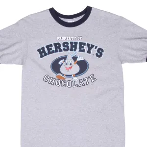 VINTAGE HERSHEY'S CHOCOLATE 2002 RINGER TEE SHIRT MEDIUM