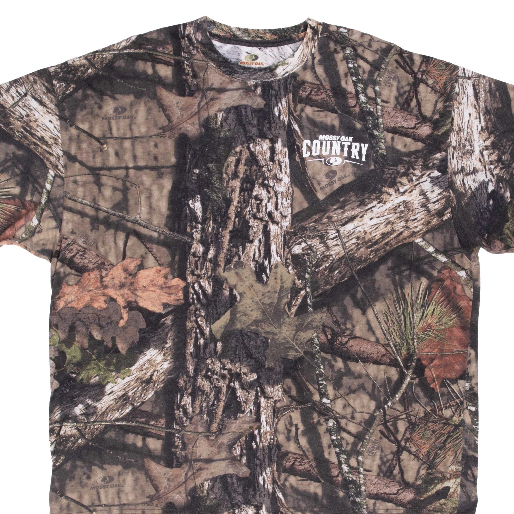 VINTAGE HUNTING MOSSY OAK BREAK UP COUNTRY CAMO TEE SHIRT SIZE 2XL