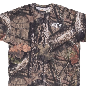 VINTAGE HUNTING MOSSY OAK BREAK UP COUNTRY CAMO TEE SHIRT SIZE 2XL
