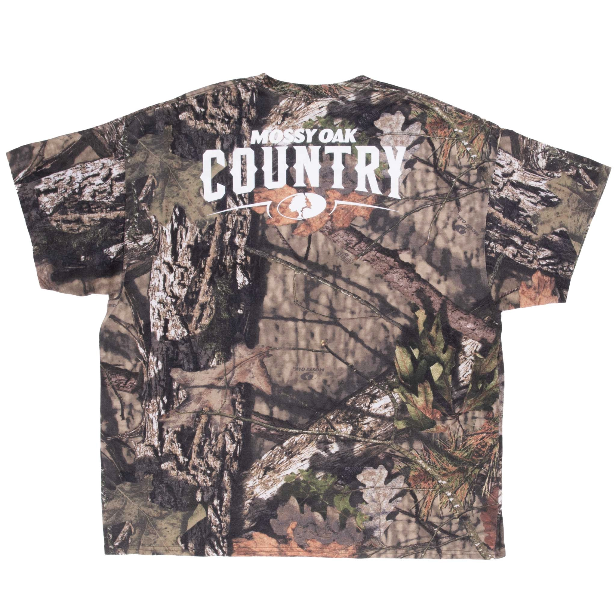 VINTAGE HUNTING MOSSY OAK BREAK UP COUNTRY CAMO TEE SHIRT SIZE 2XL