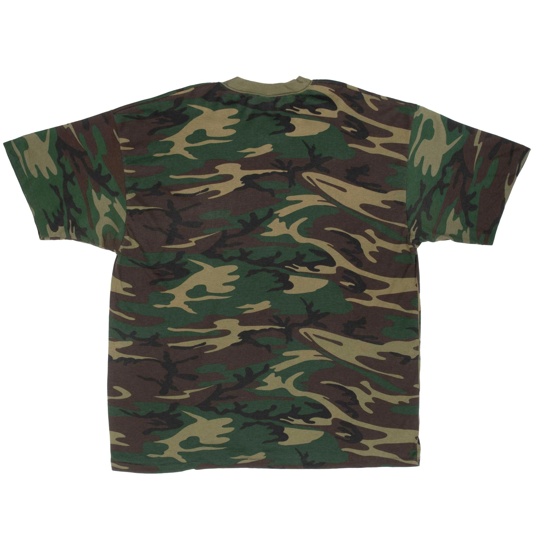 VINTAGE HUNTING WOODLAND CAMO TEE SHIRT 1990S SIZE 2XL