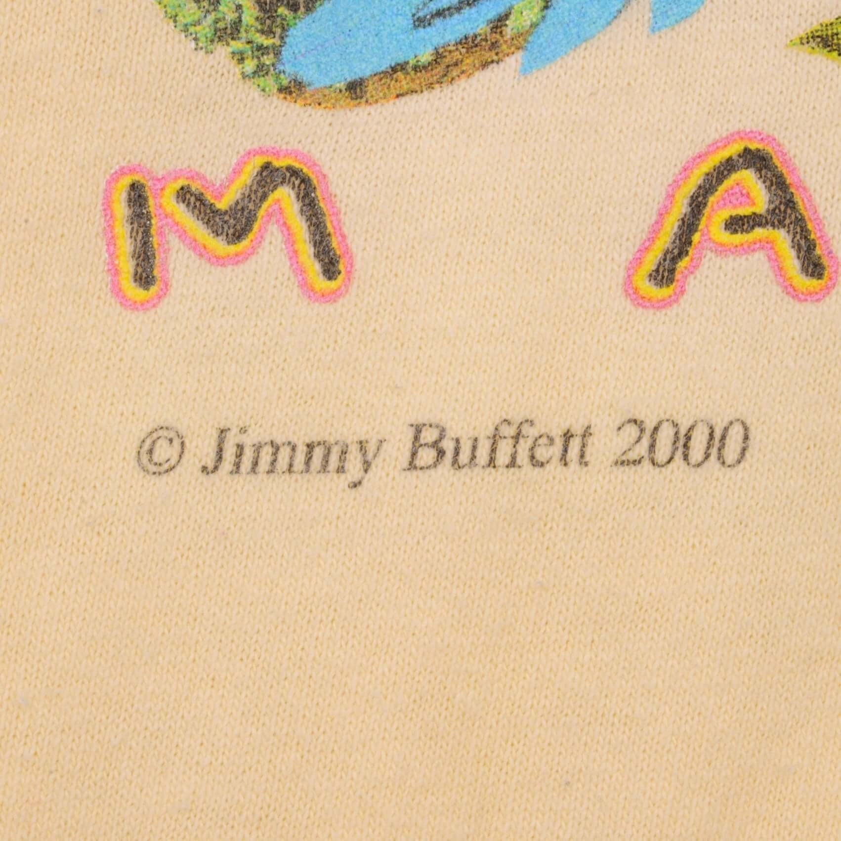 VINTAGE JIMMY BUFFETT MARGARITAVILLE 2000 TEE SHIRT SIZE MEDIUM