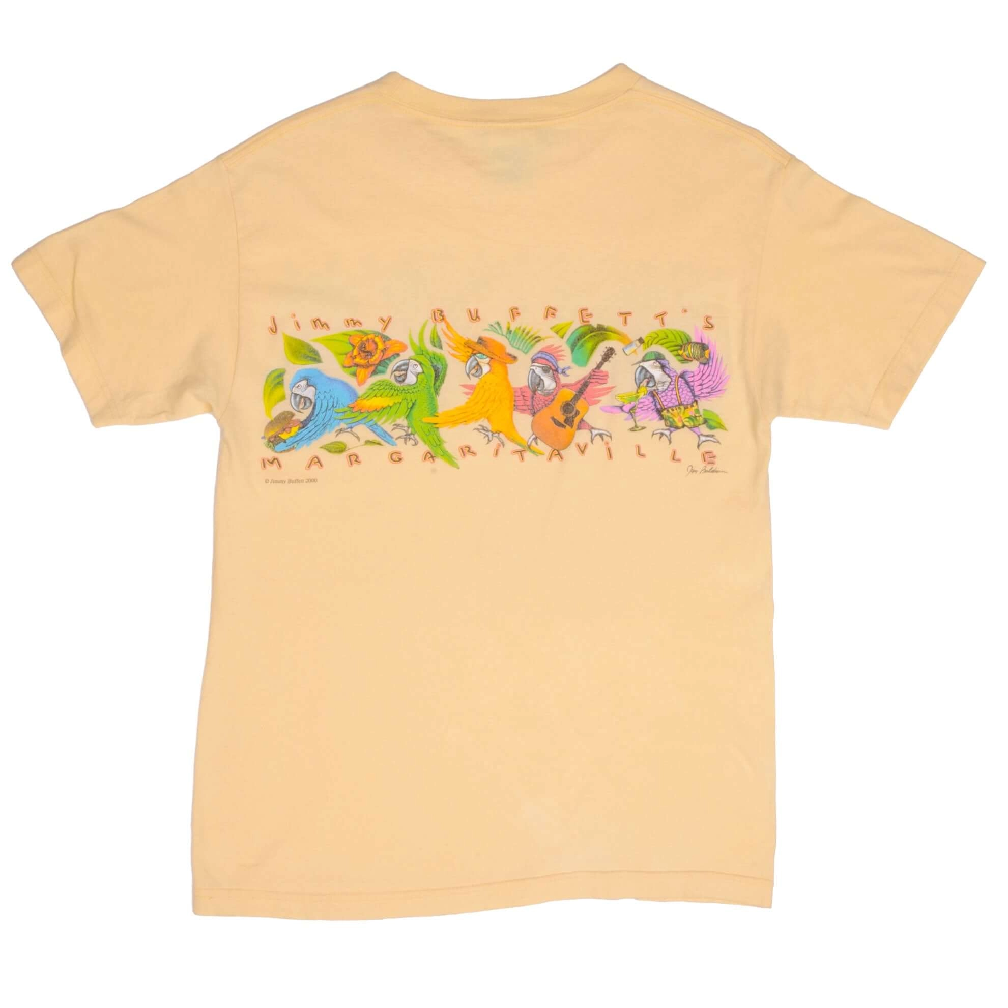 VINTAGE JIMMY BUFFETT MARGARITAVILLE 2000 TEE SHIRT SIZE MEDIUM
