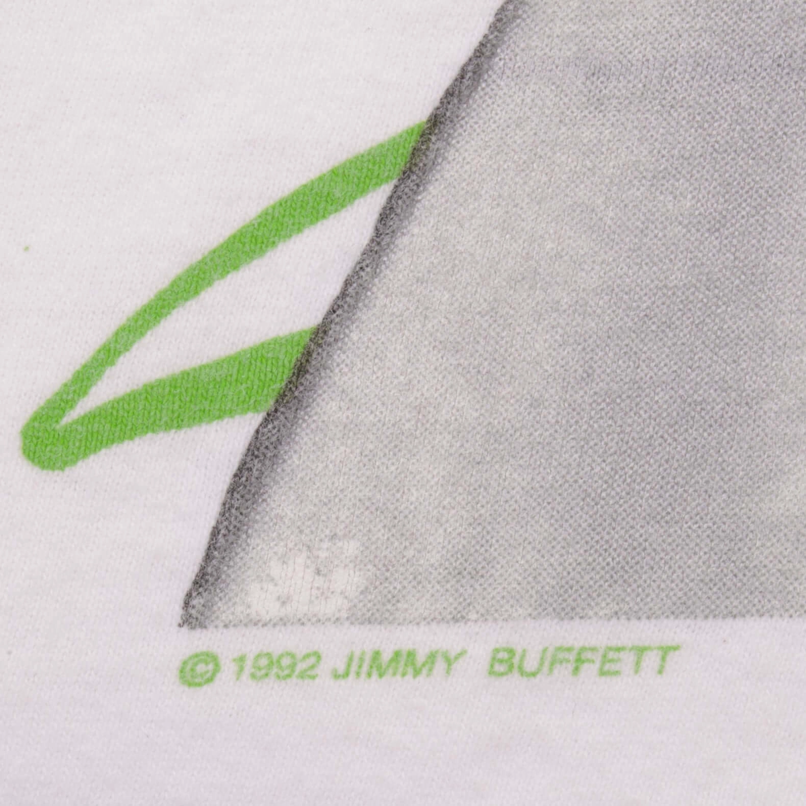 VINTAGE JIMMY BUFFETT RECESSION TOUR 1992 TEE SHIRT SIZE MEDIUM MADE IN USA