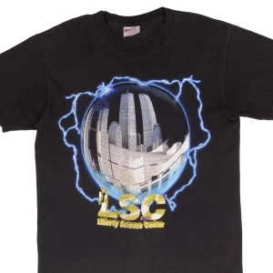 VINTAGE LIBERTY SCIENCE CENTER NEW YORK TEE SHIRT 1990S SIZE MEDIUM