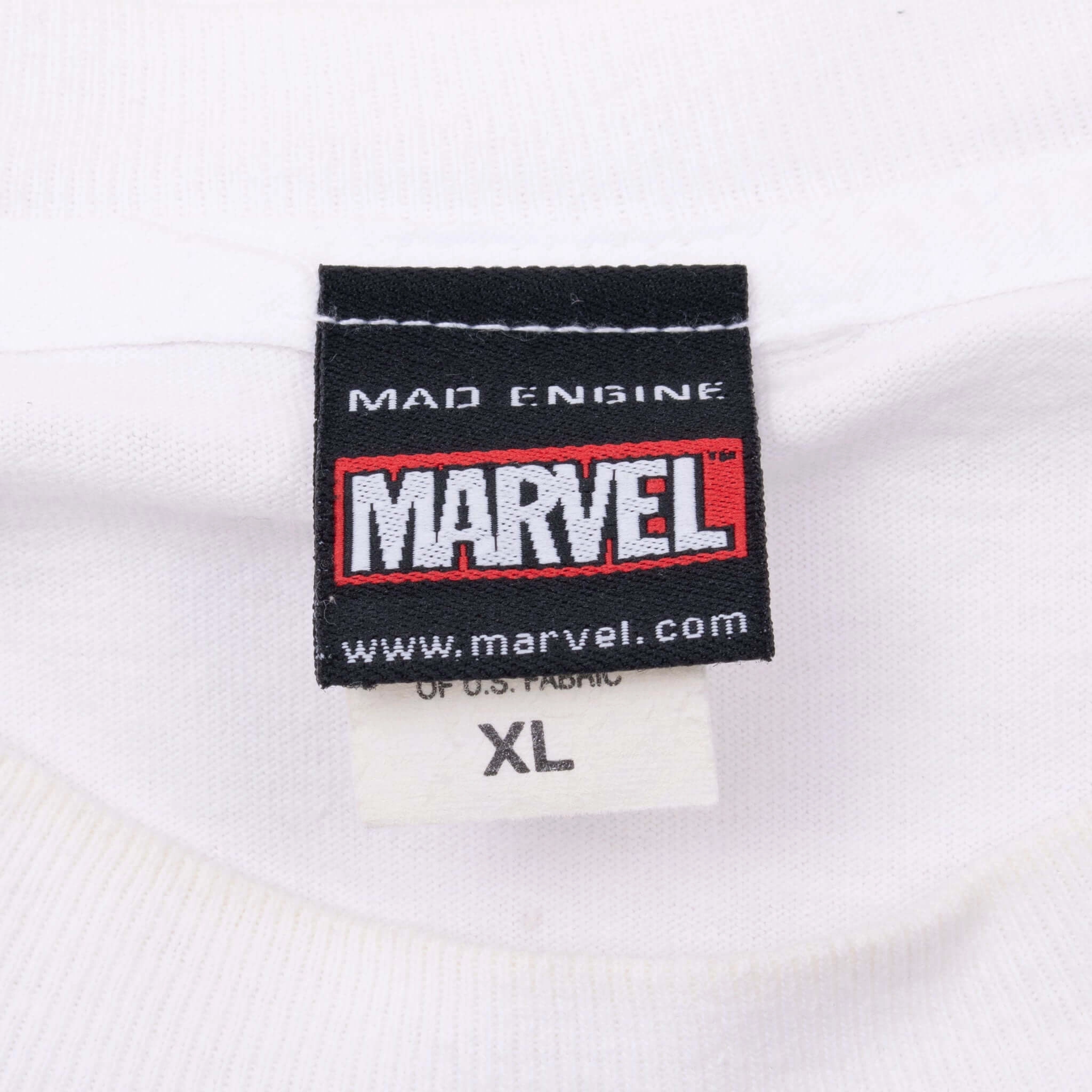 VINTAGE MARVEL SPIDER MAN 2002 WHITE TEE SHIRT XL