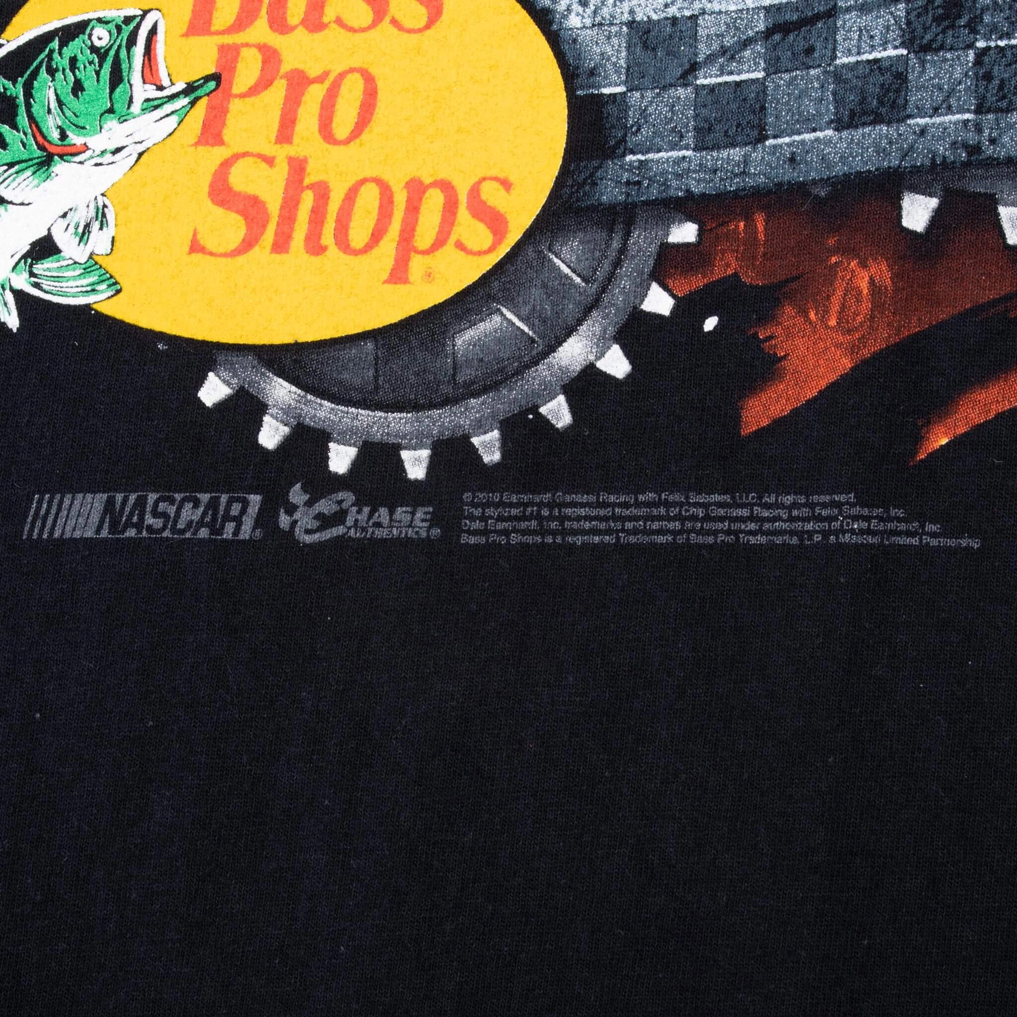 VINTAGE NASCAR JAMIE MCMURRAY BASS PRO SHOPS 2010 TEE SHIRT LARGE