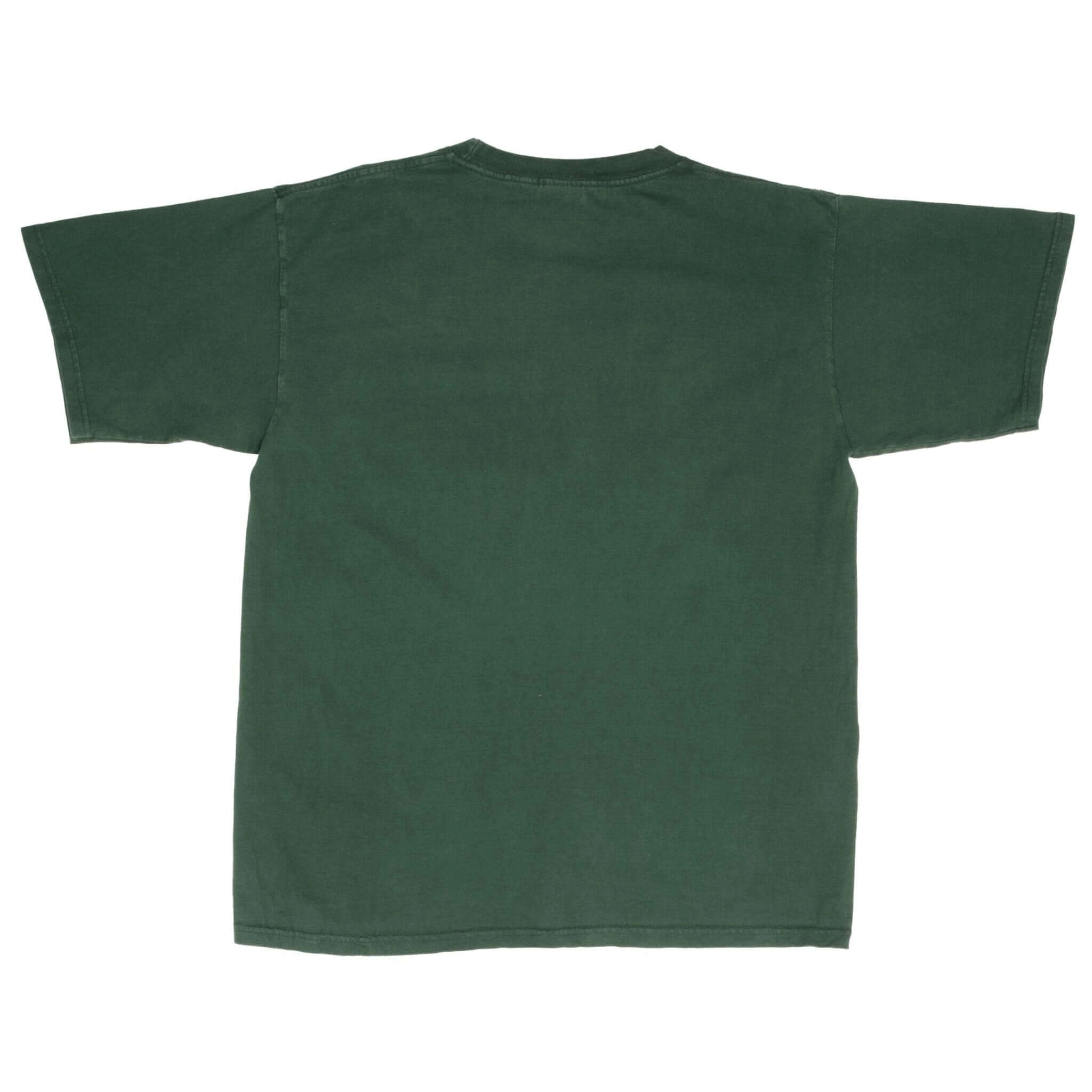 VINTAGE NIKE AIR BIG SWOOSH GREEN TEE SHIRT 1990S SIZE LARGE
