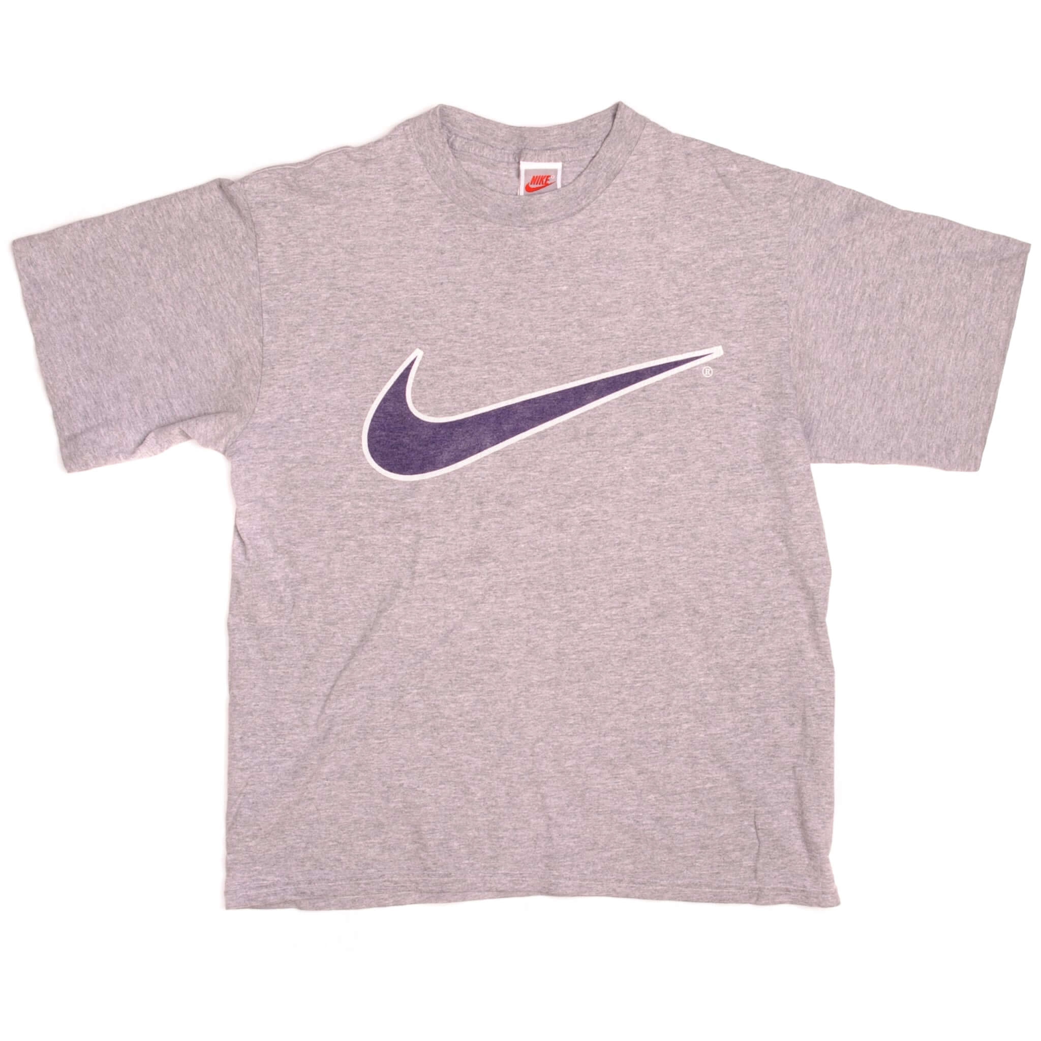 VINTAGE NIKE BIG SWOOSH TEE SHIRT 80s 90s SIZE SMALL MADE IN USA