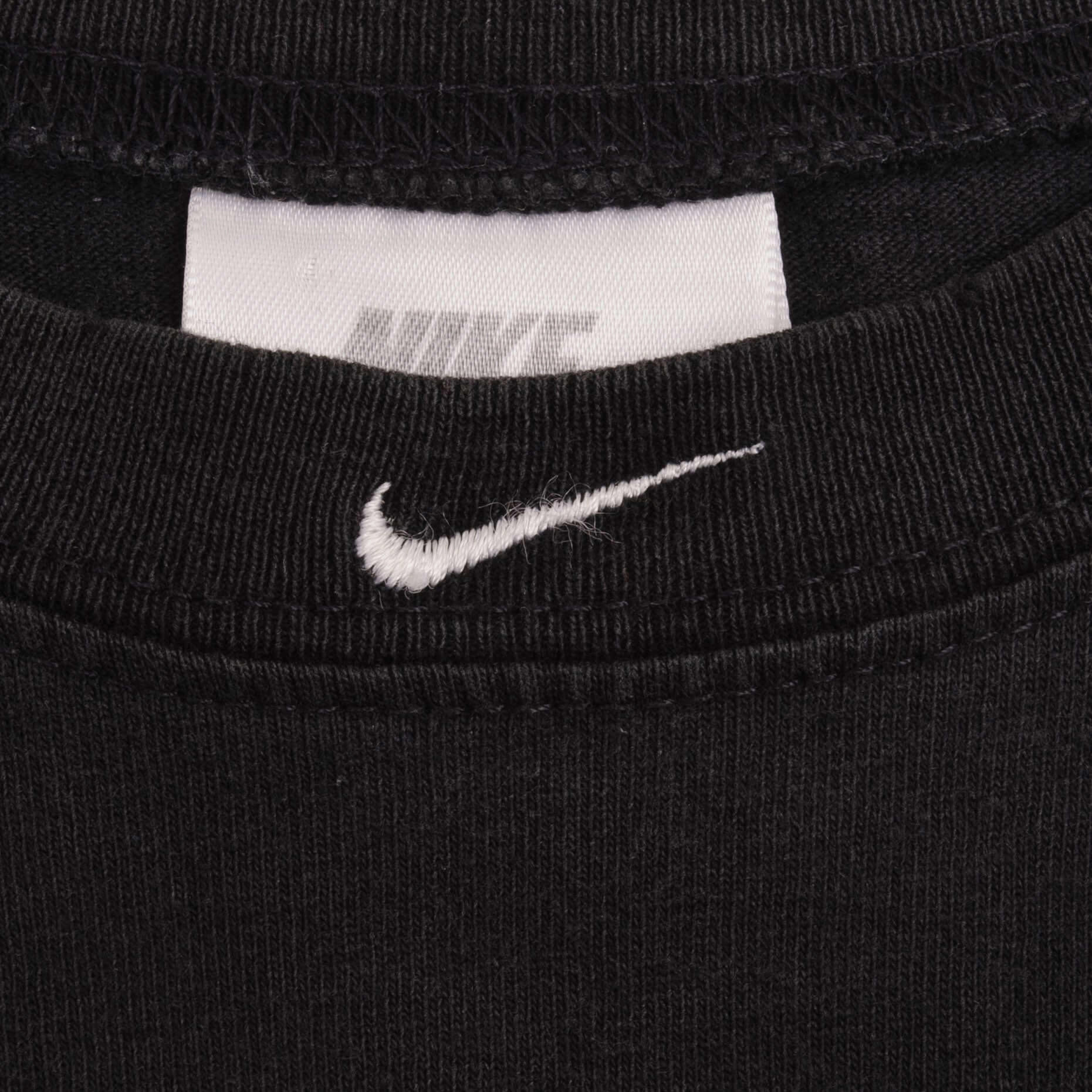 VINTAGE NIKE CENTER SWOOSH BLACK TANK TOP TEE SHIRT 1990S SIZE 2XL