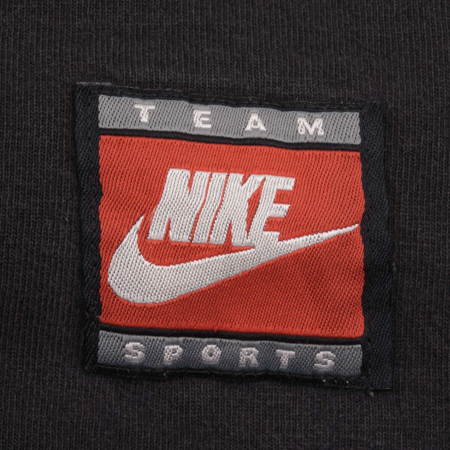 VINTAGE NIKE CENTER SWOOSH BLACK TANK TOP TEE SHIRT 1990S SIZE 2XL