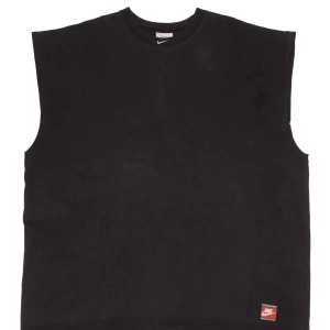 VINTAGE NIKE CENTER SWOOSH BLACK TANK TOP TEE SHIRT 1990S SIZE 2XL