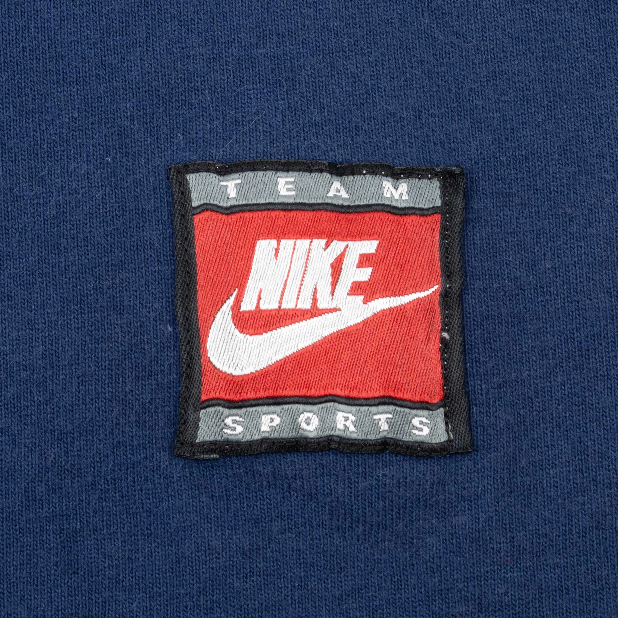 VINTAGE NIKE CENTER SWOOSH NAVY TANK TOP TEE SHIRT 1990S LARGE MADE IN USA