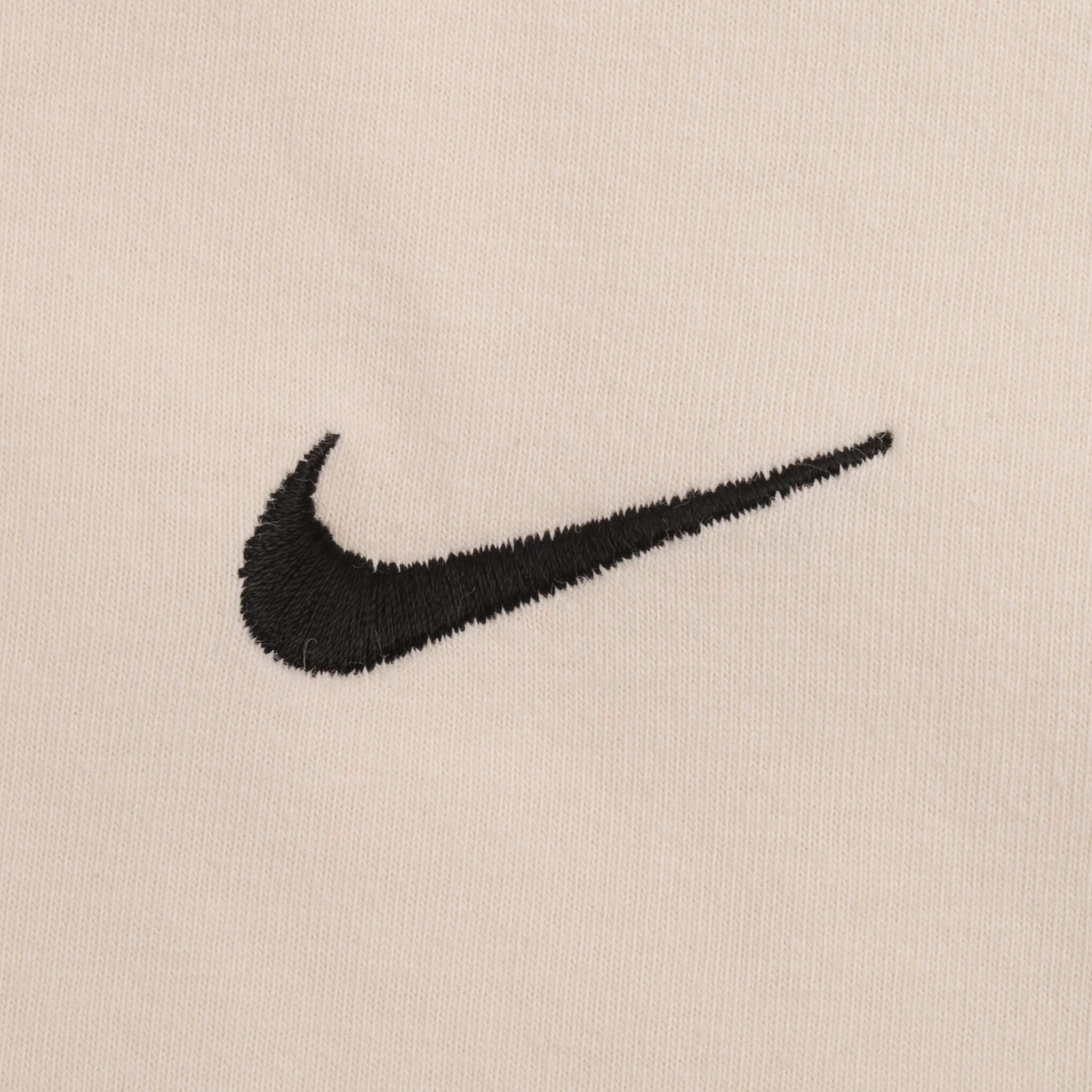 VINTAGE NIKE CLASSIC SWOOSH BEIGE TEE SHIRT 1990S SIZE MEDIUM