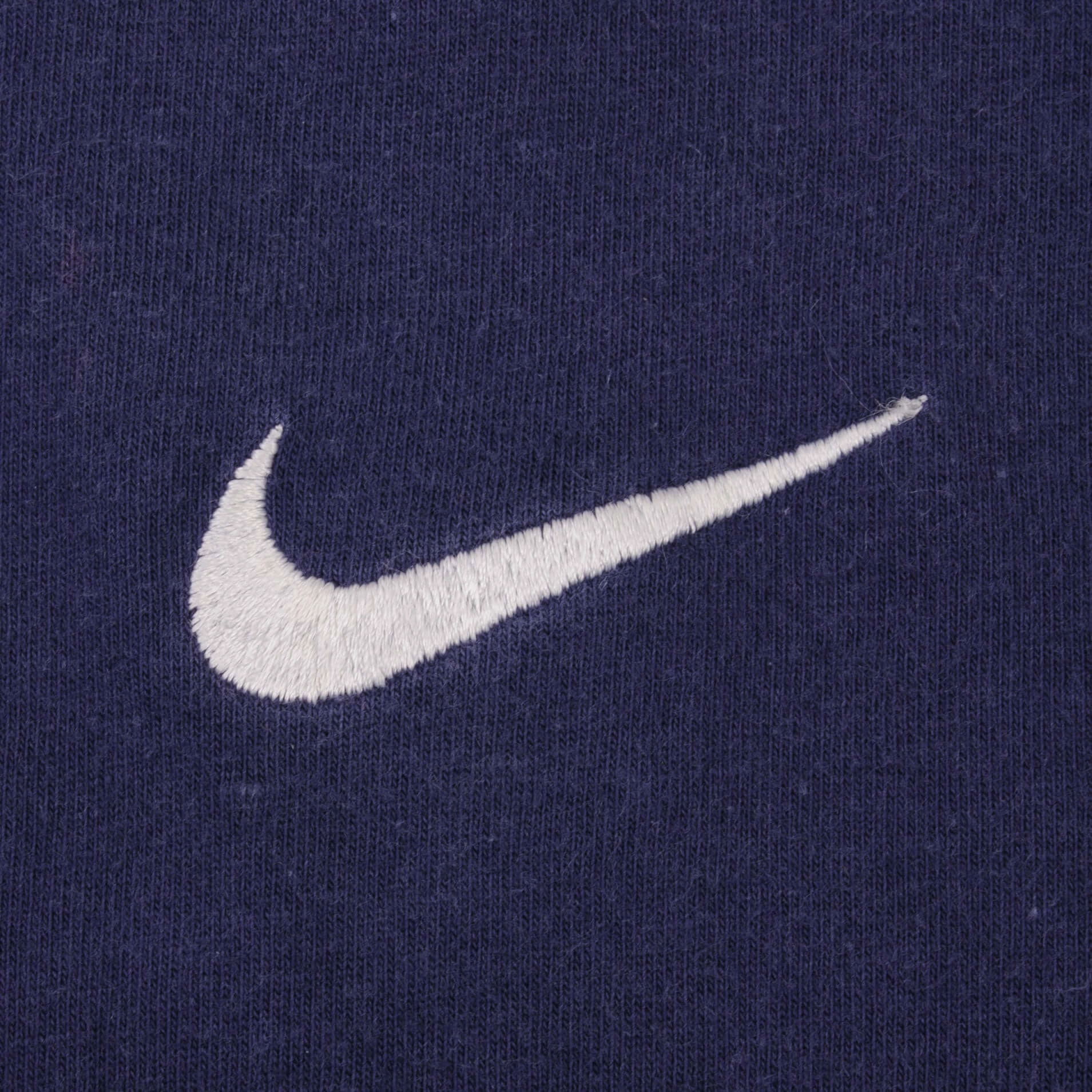 VINTAGE NIKE CLASSIC SWOOSH BLUE TEE SHIRT 1990S SIZE MEDIUM