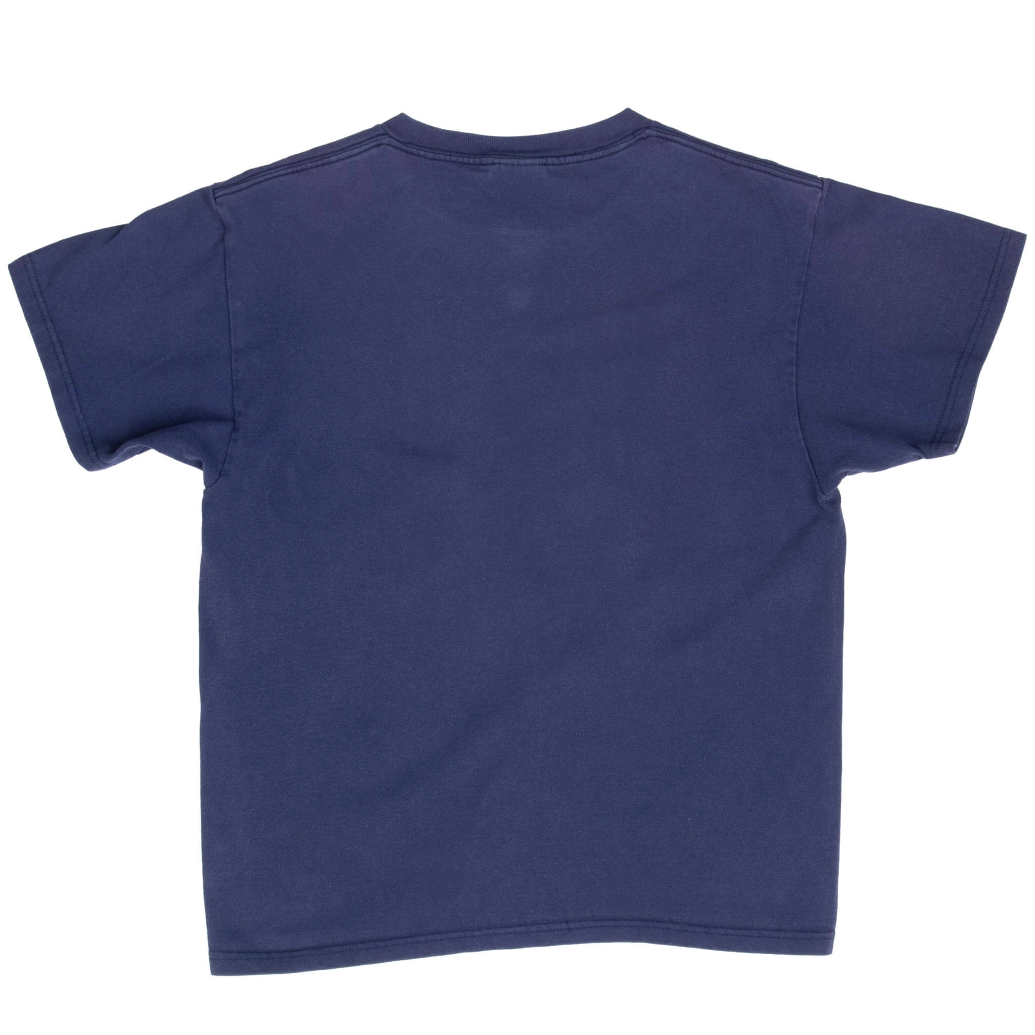 VINTAGE NIKE CYCLING BLUE SWOOSH TEE SHIRT 1990S SMALL MADE IN USA
