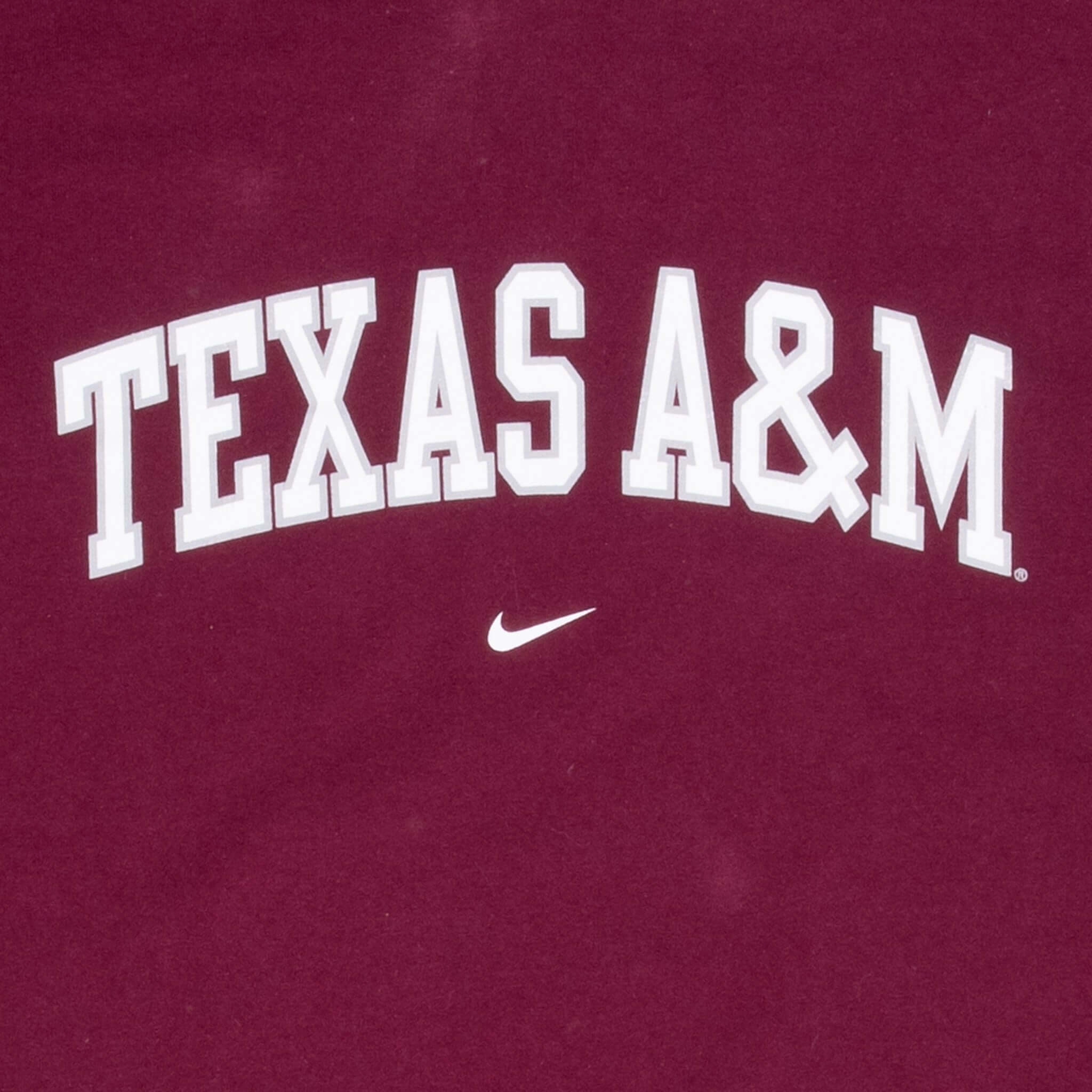 VINTAGE NIKE NCAA TEXAS A&M RED TEE SHIRT 1990S LARGE