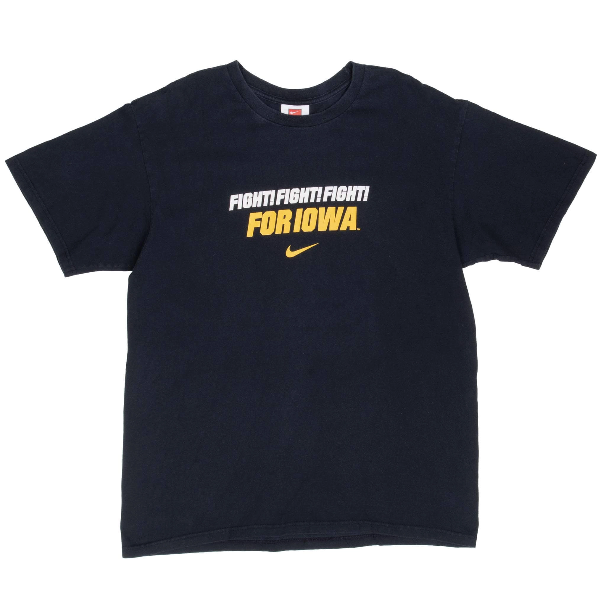 VINTAGE NIKE NCAA UNIVERSITY OF IOWA 2000S TEE SHIRT MEDIUM