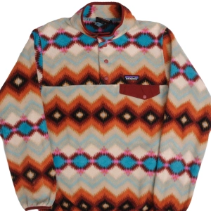 VINTAGE PATAGONIA SYNCHILLA SNAP T MONOGRAM FLEECE PULLOVER LARGE