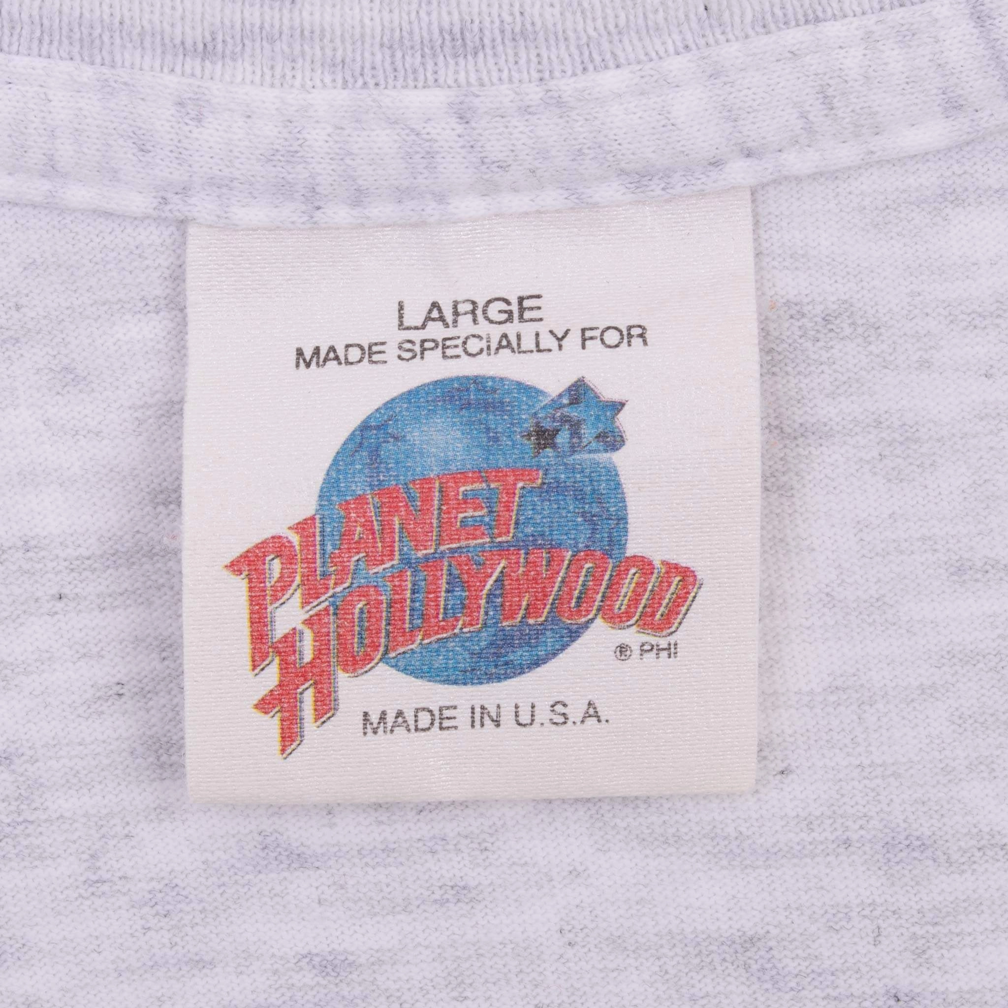 VINTAGE PLANET HOLLYWOOD TEE SHIRT 1990S SIZE LARGE MADE IN USA
