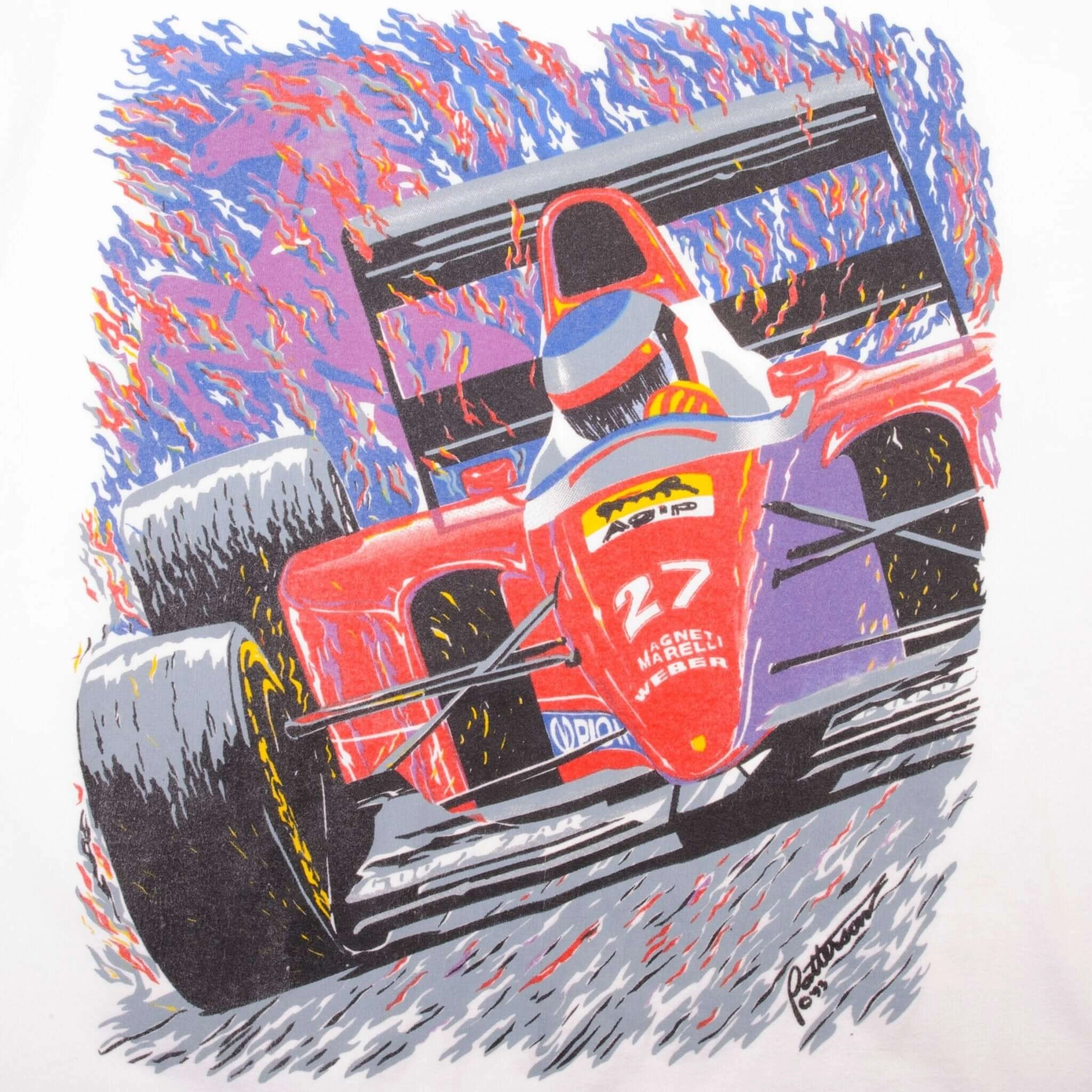 VINTAGE RACING F1 1993 WORLD CHAMPIONSHIP TEE SHIRT LARGE MADE IN USA