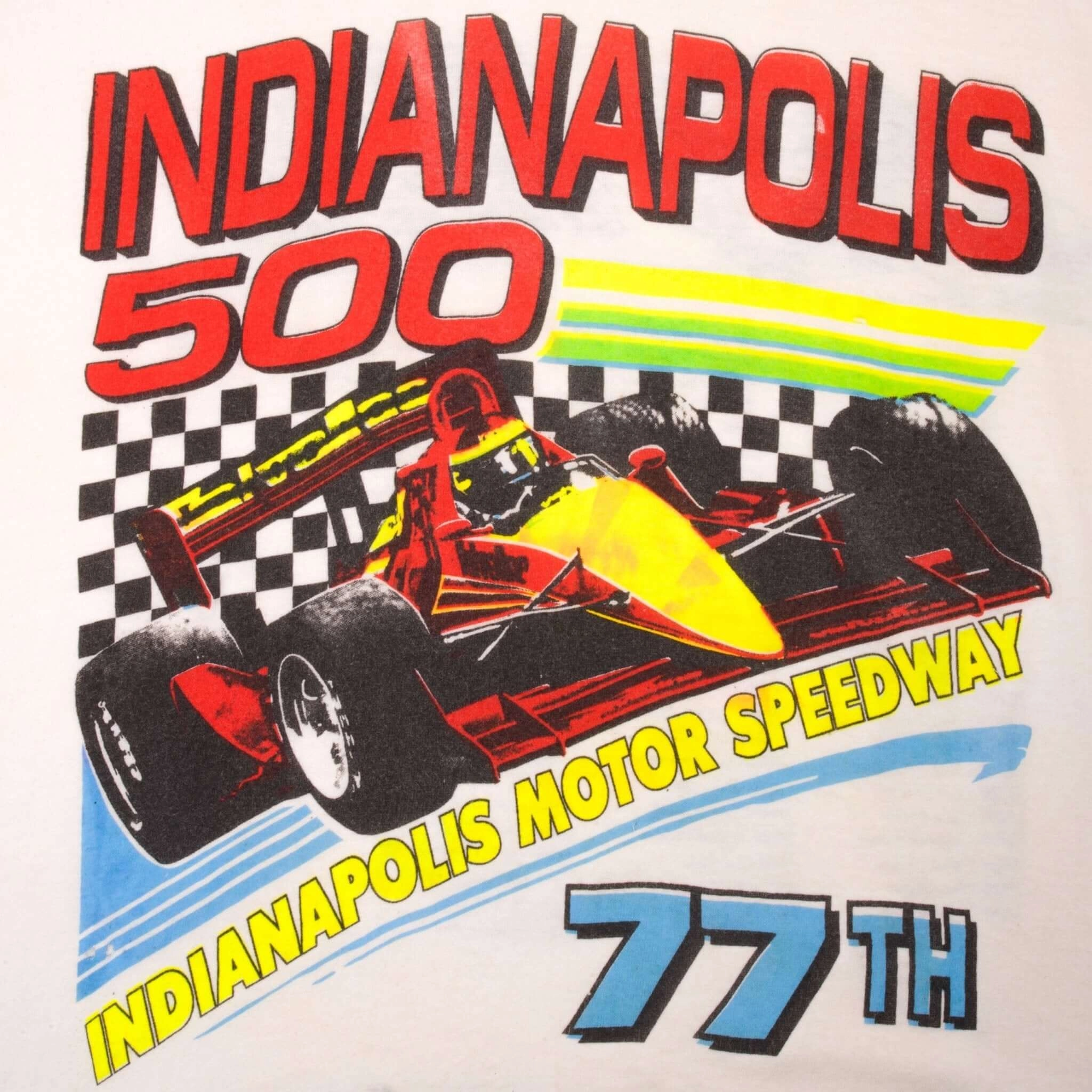 VINTAGE RACING INDY CAR INDIANAPOLIS 500 1992 TEE SHIRT SIZE XL MADE IN USA