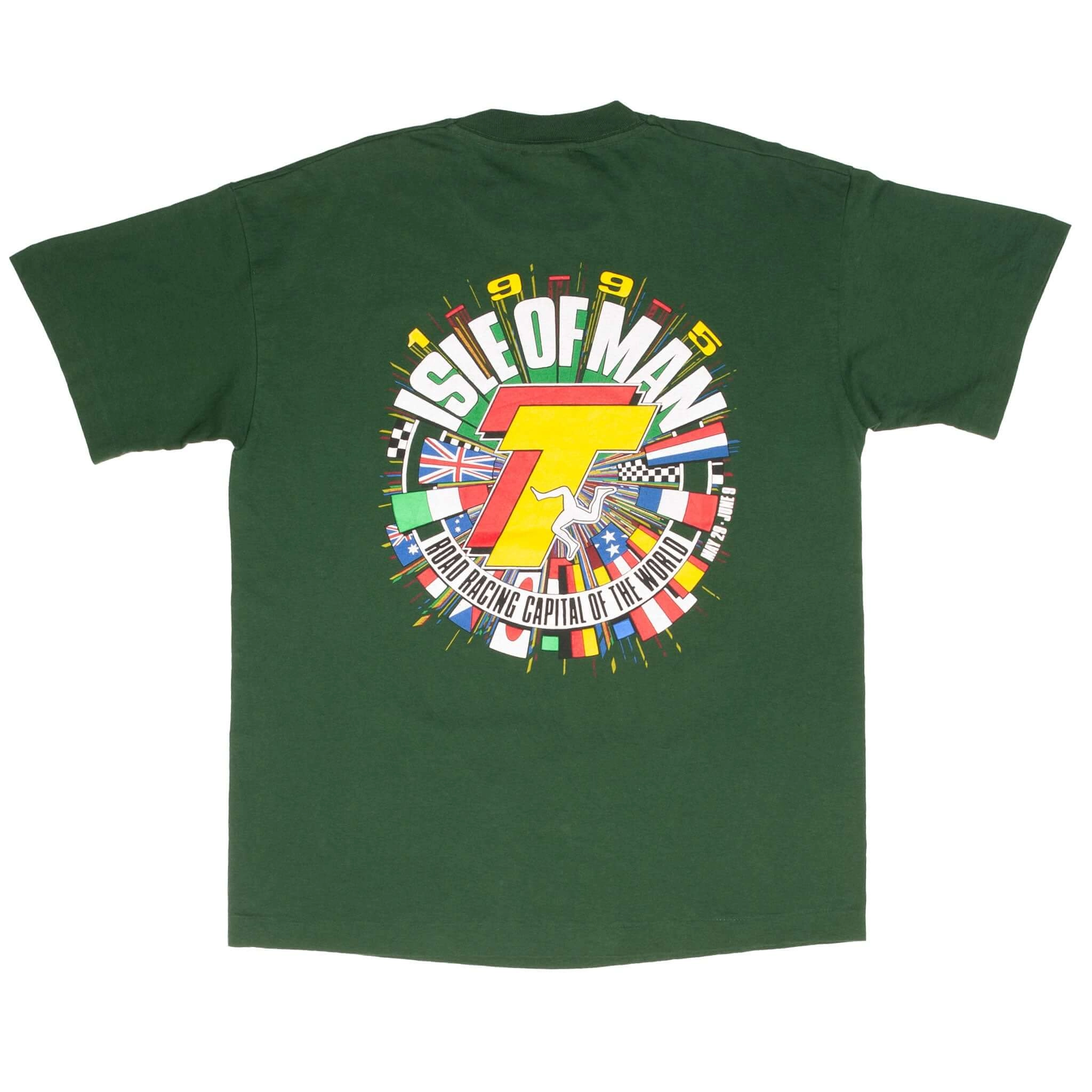 VINTAGE RACING MOTO GP ISLE OF MAN TOURIST TROPHY 1995 TEE SHIRT SIZE LARGE
