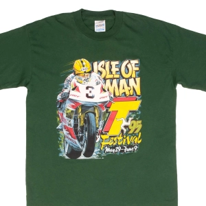 VINTAGE RACING MOTO GP ISLE OF MAN TOURIST TROPHY 1995 TEE SHIRT SIZE LARGE