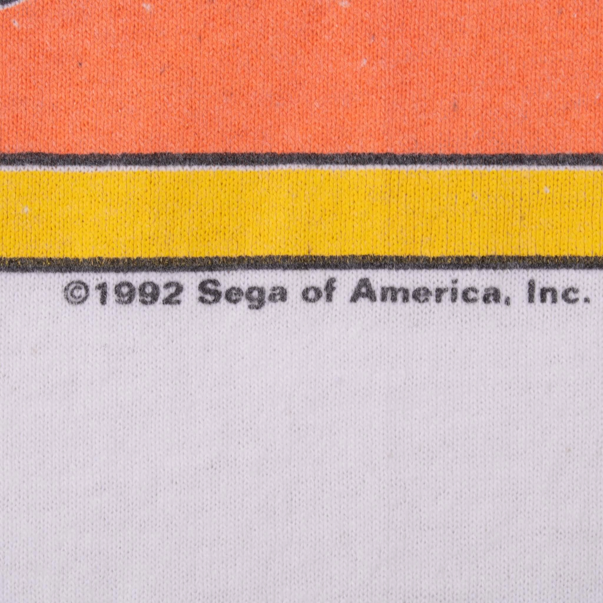 VINTAGE SEGA SONIC THE HEDGEHOG SEGA 1992 TEE SHIRT XL MADE IN USA