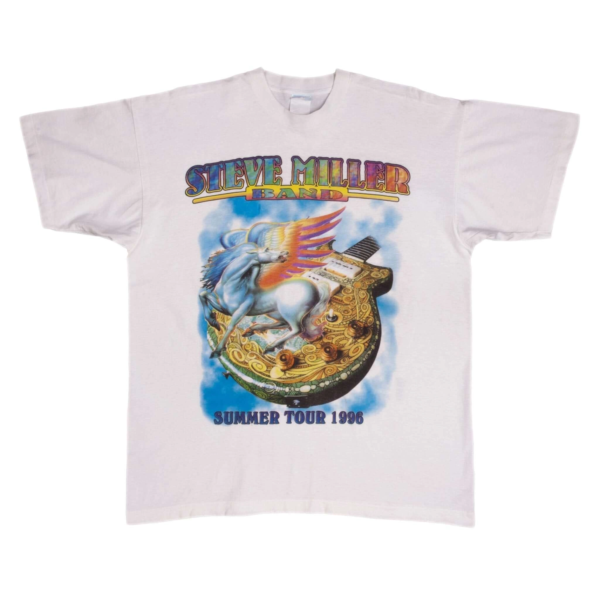 VINTAGE STEVE MILLER BAND SUMMER TOUR 1996 TEE SHIRT SIZE LARGE