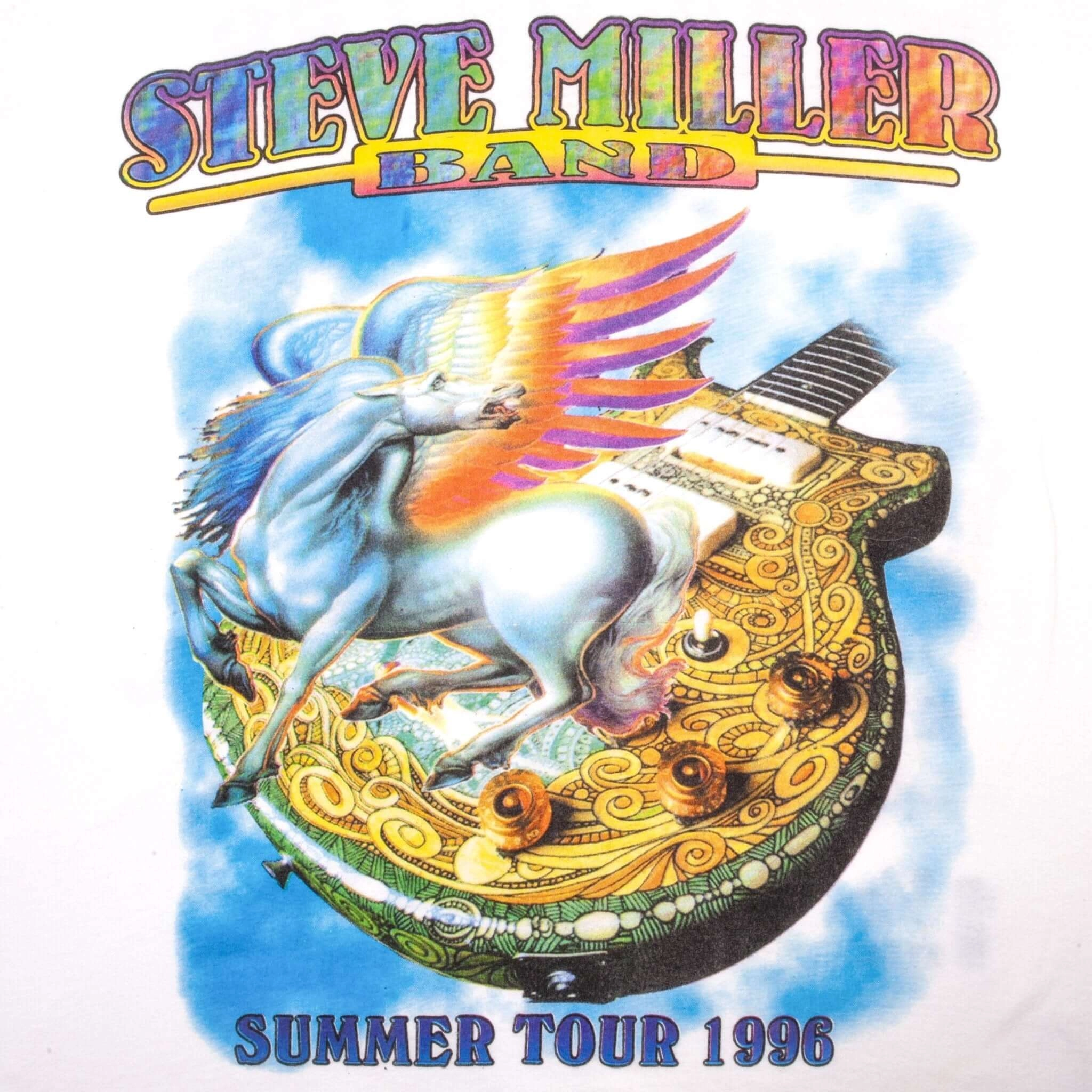 VINTAGE STEVE MILLER BAND SUMMER TOUR 1996 TEE SHIRT SIZE LARGE