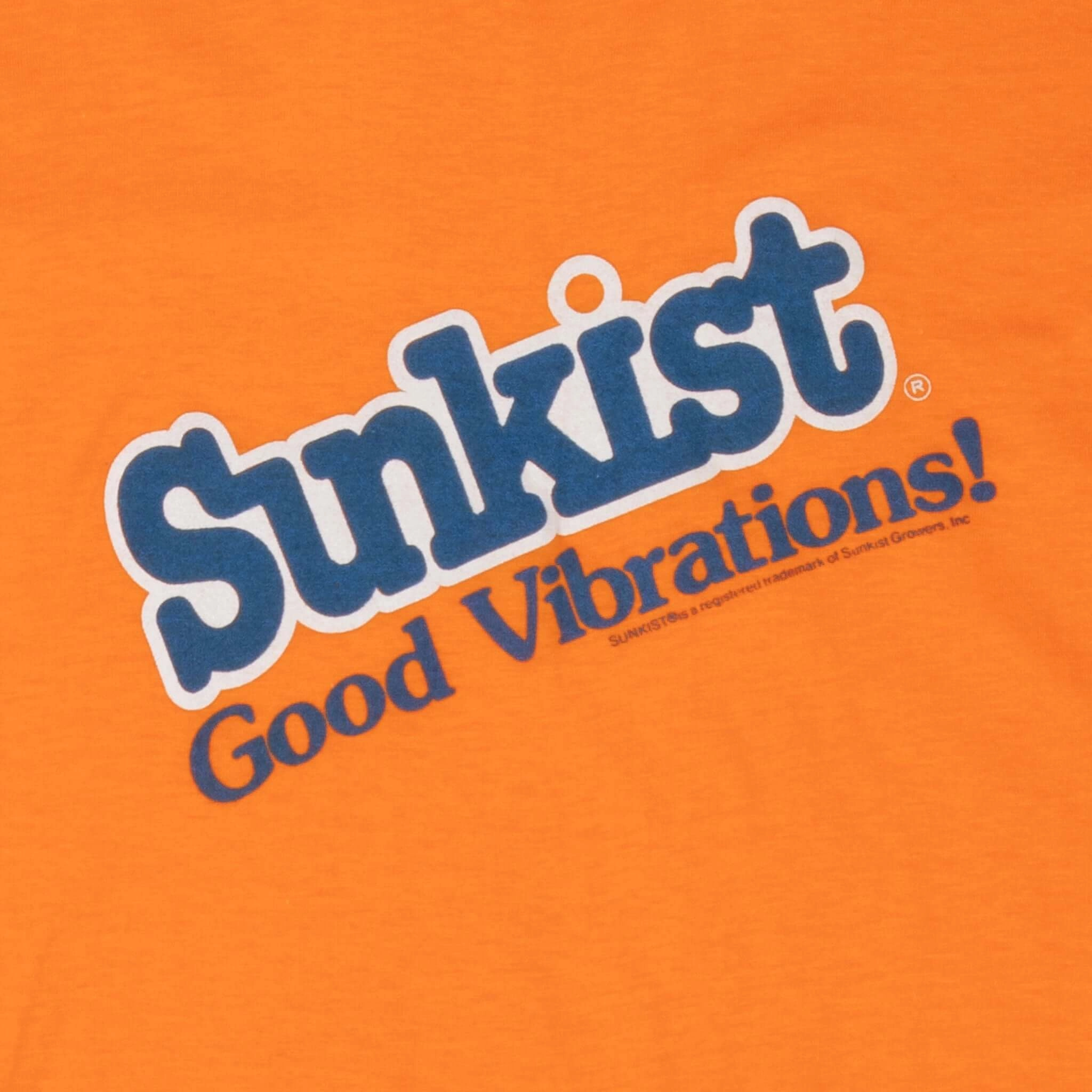 VINTAGE SUNKIST ORANGE SODA 1980S TEE SHIRT MEDIUM DEADSTOCK