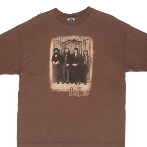 VINTAGE THE BEATLES 2006 BROWN TEE SHIRT XL
