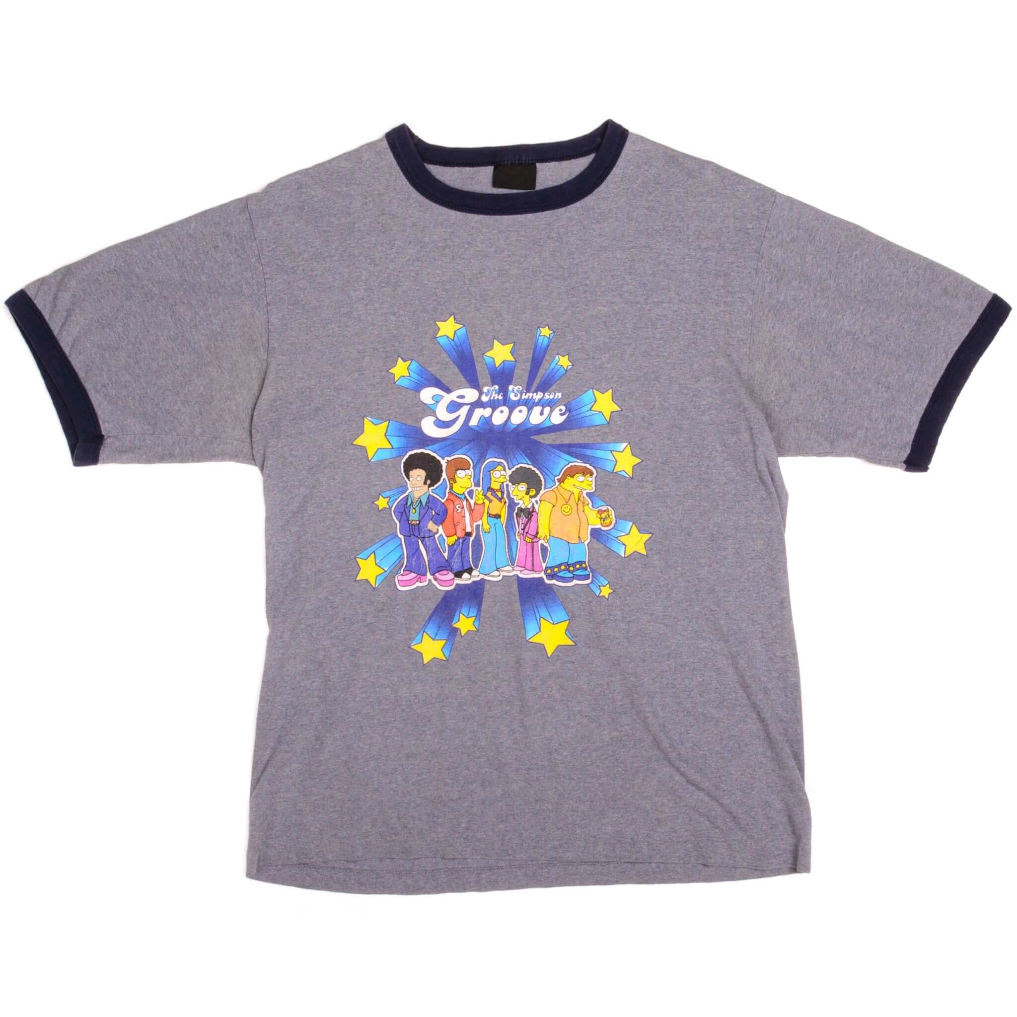 VINTAGE THE SIMPSON GROOVE TEE SHIRT 1990S SIZE LARGE MADE IN USA
