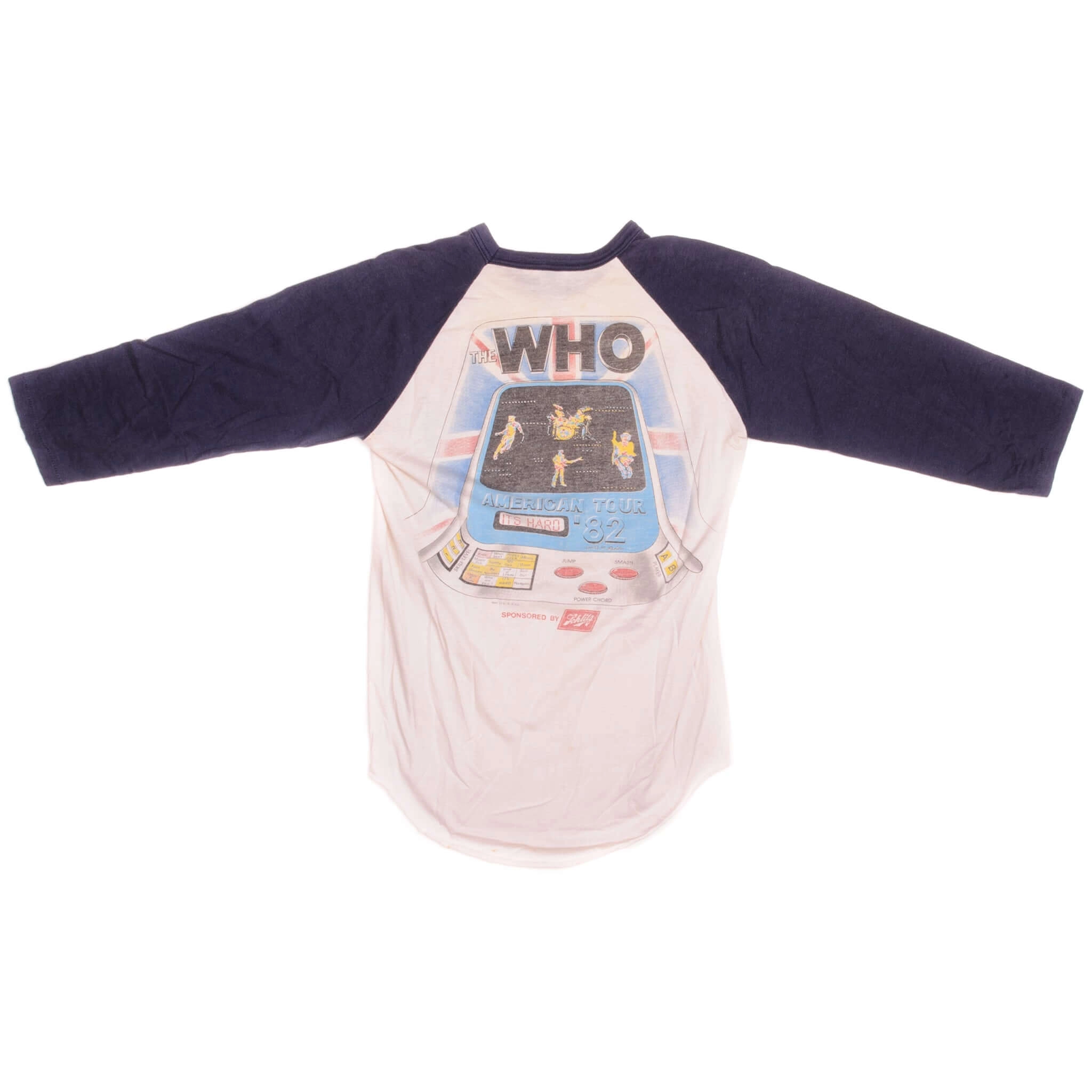 VINTAGE THE WHO AMERICAN TOUR RAGLAN TEE SHIRT 1982 SIZE SMALL MADE IN USA