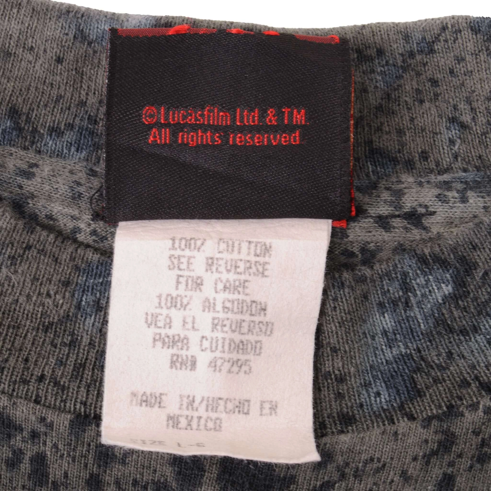 VINTAGE TIE DYE STAR WARS EPISODE 1 DARK MAUL TEE SHIRT 2000S LARGE