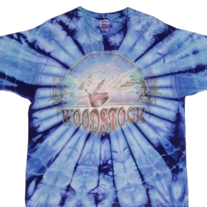 VINTAGE TIE DYE WOODSTOCK MIKE DUBOIS 1994 TEE SHIRT SIZE XL