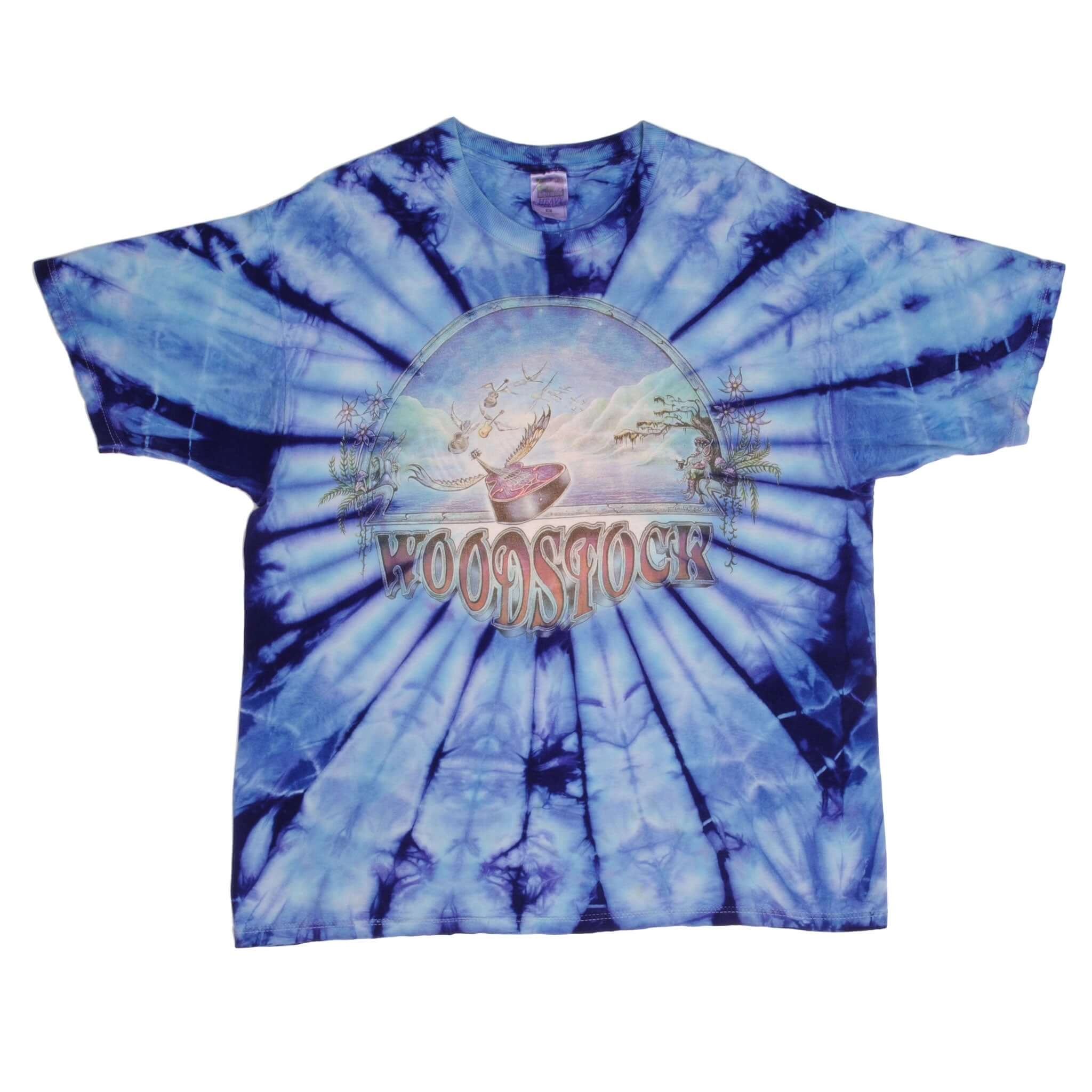 VINTAGE TIE DYE WOODSTOCK MIKE DUBOIS 1994 TEE SHIRT SIZE XL