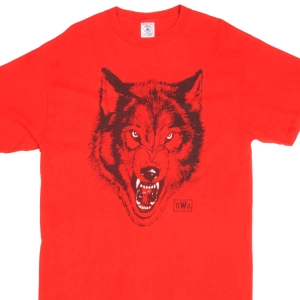 VINTAGE WCW NWO WOLF WRESTLING TEE SHIRT 1990S SIZE LARGE